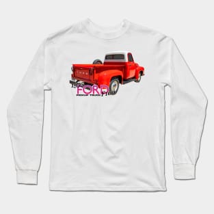 1955 Ford F100 Pickup Truck Long Sleeve T-Shirt